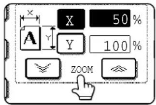 X 50 % A Y Y 100 % ZOOM