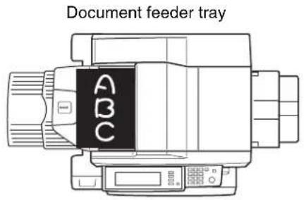 Document feeder tray ABC