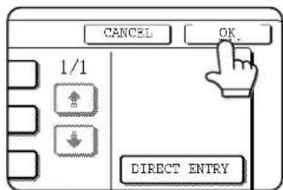 CANCEL OK 1/1 DIRECT ENTRY