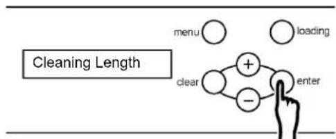 MITSUBISHI TDP-459 - ■ Setup of the cleaning length - 2