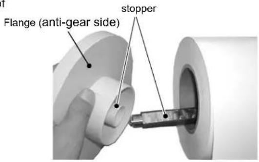 Flange (anti-gear side) stopper