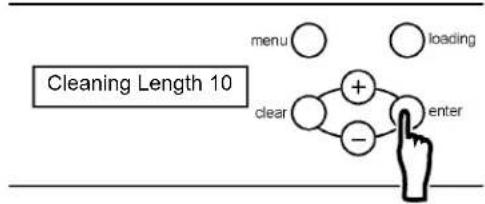 MITSUBISHI TDP-459 - ■ Setup of the cleaning length - 3