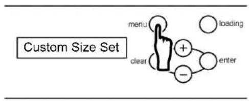 custom Size Set menu clear + - + loading enter