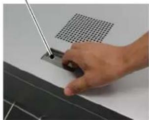 MITSUBISHI TDP-459 - By holding the opening lever on the top of the upper cover, open the upper cover to check the plate condition. - 1