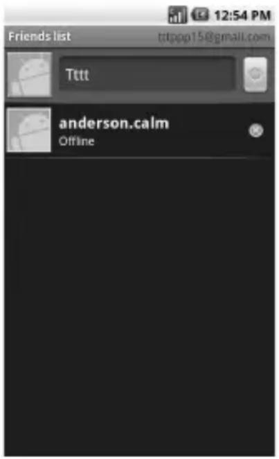 Friends list Tttt anderson.calm Offline