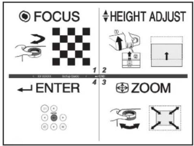 FOCUS HEIGHT ADJUST ENTER ZOOM