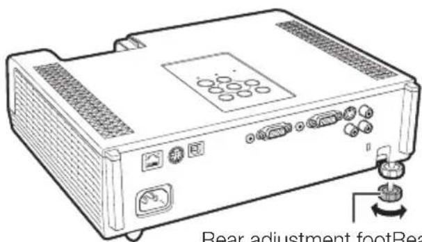 Rear adjustment footRea