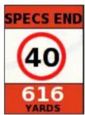 SPECS END 40 616 YARDS