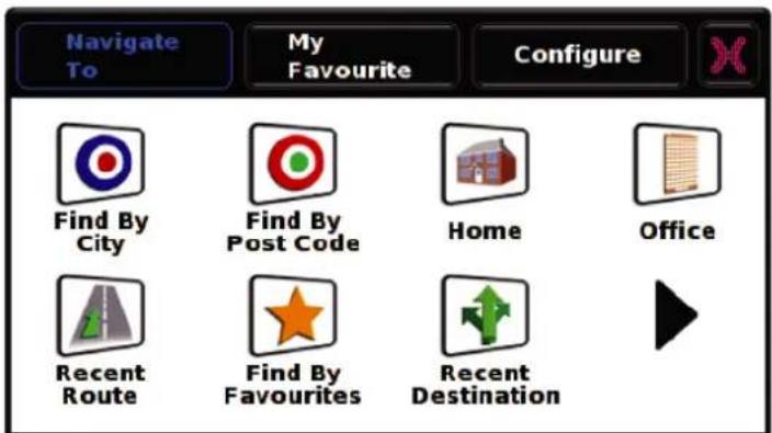 Navigate To My Favourite Configure Find By City Find By Post Code Home Office Recent Route Find By Favourites Recent Destination