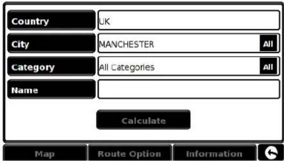 Country UK City MANCHESTER All Category All Categories All Name Calculate Map Route Option Information