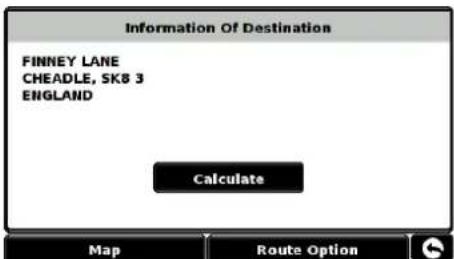 Information Of Destination FINNEY LANE CHEDLE, SK8 3 ENGLAND Calculate Map Route Option