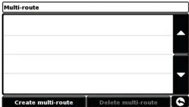 Multi-route Create multi-route Delete multi-route