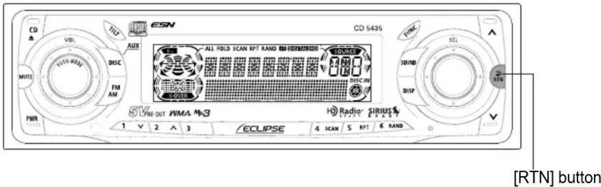 ECLIPSE CD5435 - Press and hold the [ ] or [ ] button. - 1