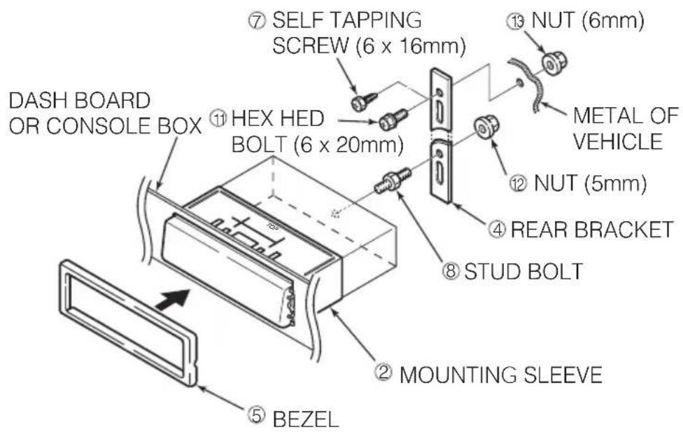 ECLIPSE CD5435 - Mounting the main unit - 4