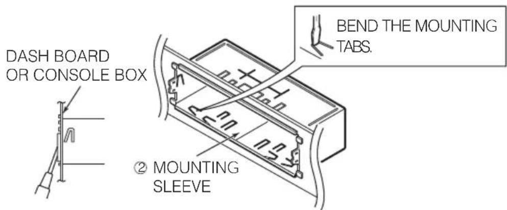 ECLIPSE CD5435 - Mounting the main unit - 1