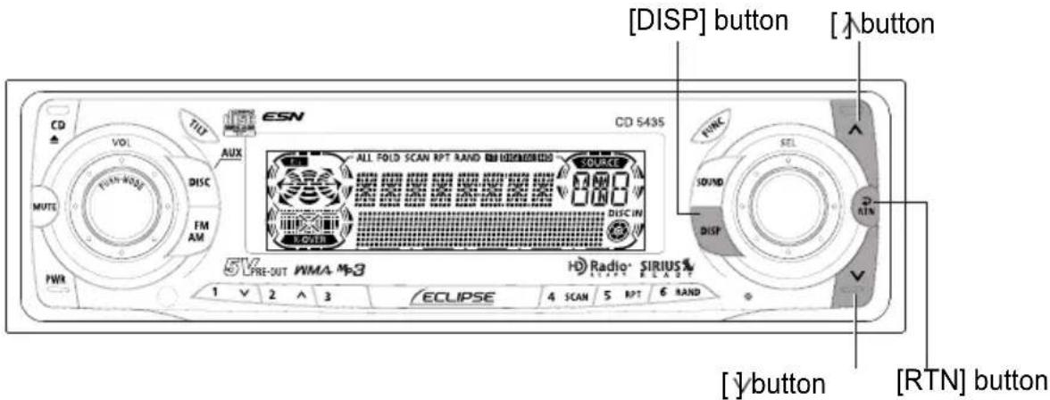 ECLIPSE CD5435 - Press the [MUTE] button for more than one second. - 3
