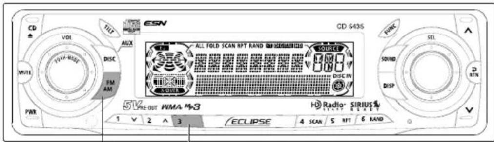 ECLIPSE CD5435 - Changing the reception sensitivity for automatic scanning - 2