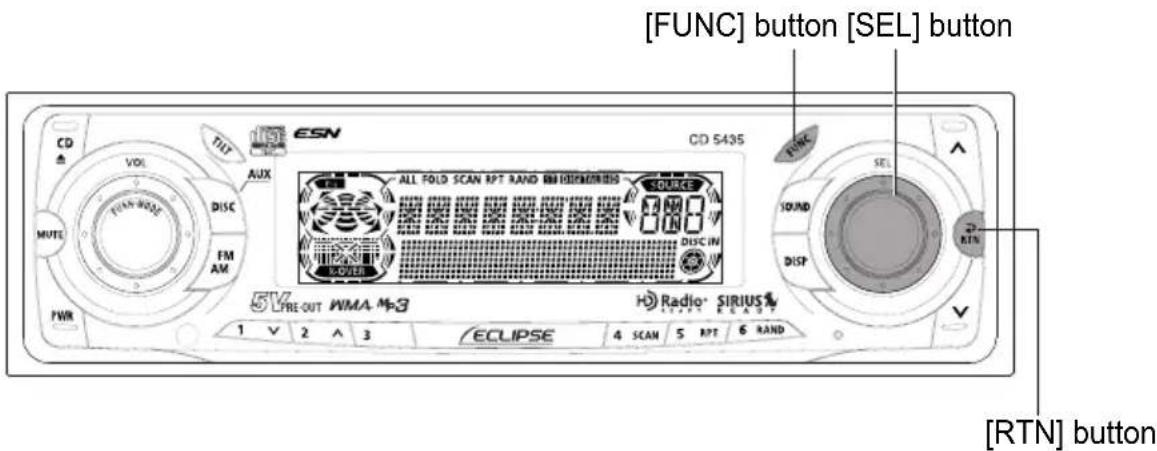 ECLIPSE CD5435 - Connecting portable audio players to the AUX jack - 2