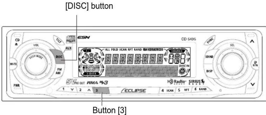 ECLIPSE CD5435 - Display order of MP3/WMA file/folder names - 1
