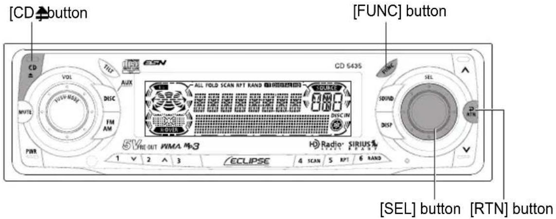 ECLIPSE CD5435 - Setting the steering switch function (U.S.A. only) - 3