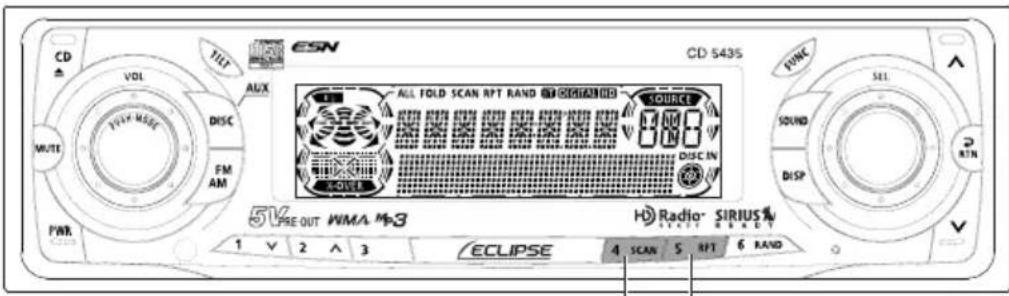 ECLIPSE CD5435 - Press the [RTN] button. - 1