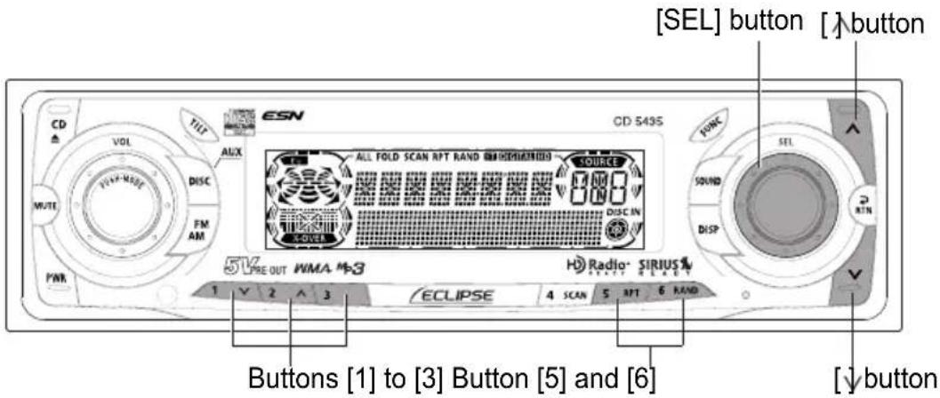 ECLIPSE CD5435 - Press the [ʌ] or [ ] button for less than one second to start the automatic channel search. - 1