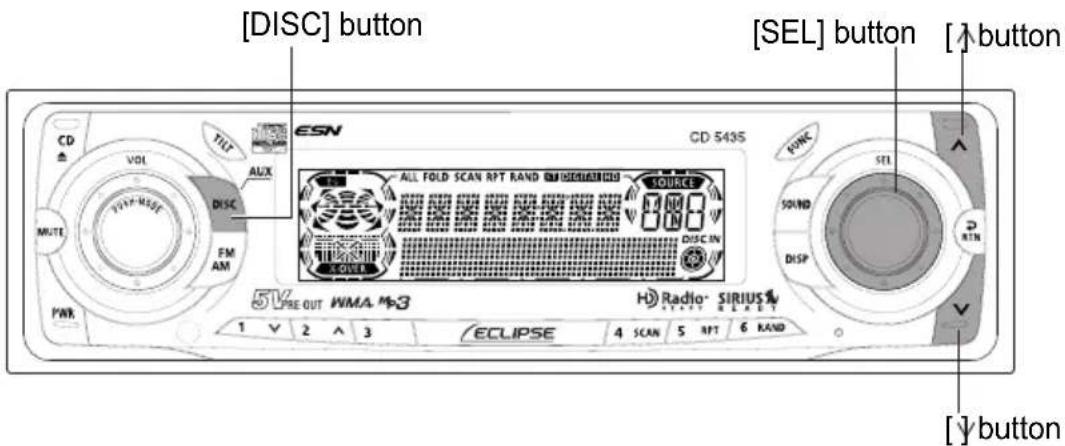 ECLIPSE CD5435 - How to operate the receiver with an optional CD changer connected - 1