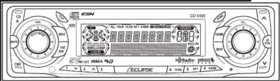 ECLIPSE CD5435 - OWNER'S MANUAL - 1