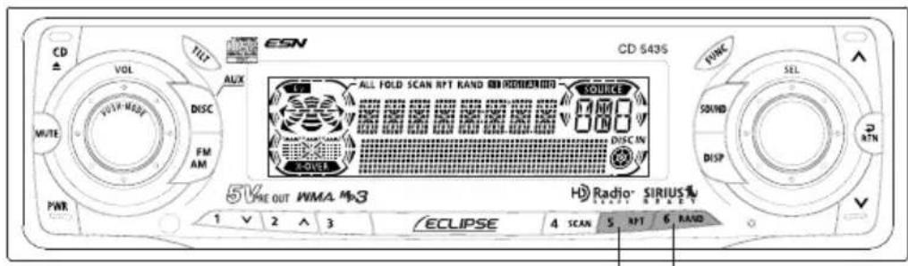 ECLIPSE CD5435 - Press the [4 SCAN] button. - 2