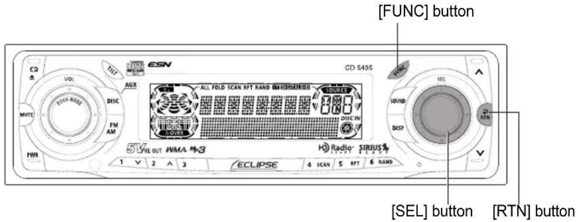 ECLIPSE CD5435 - Disabling the guide tone feature (for button operation) - 1