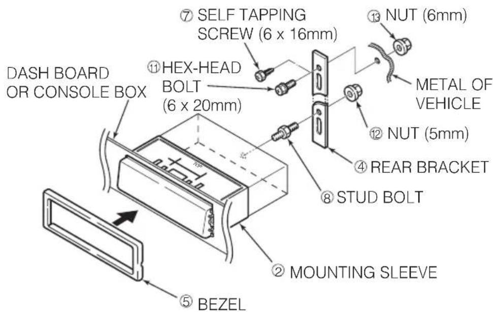 ECLIPSE CD8455 - Mounting the main unit - 4