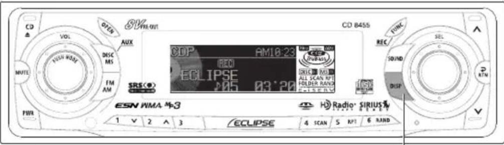ECLIPSE CD8455 - Press the [FUNC] or [RTN] button to exit function mode. - 1