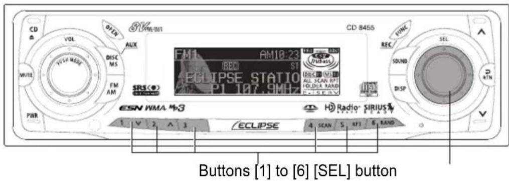 ECLIPSE CD8455 - Manually setting stations into memory - 2