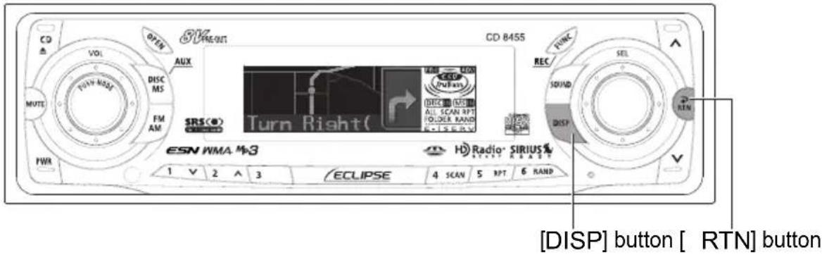 ECLIPSE CD8455 - Press [ʌ] and [ʌ] to switch between guidance points. - 6