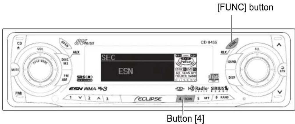 ECLIPSE CD8455 - How to turn the security indicator on/off - 1