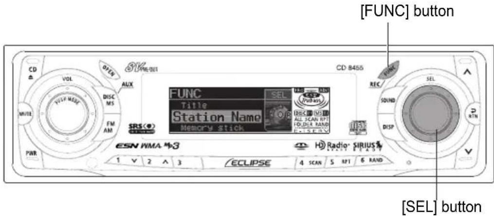 ECLIPSE CD8455 - Displaying Amplifier Status (E-AMP DISP) - 3