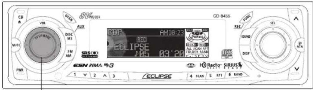 ECLIPSE CD8455 - Turn the [AUDIO CONTROL] button to the left or right. - 3