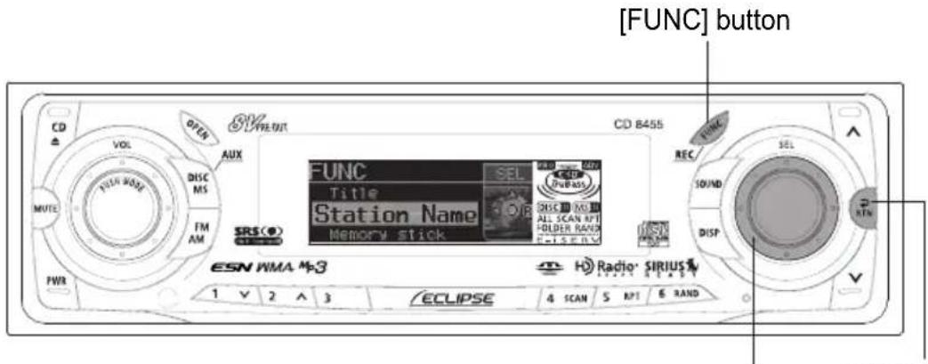 ECLIPSE CD8455 - Setting a station name - 1