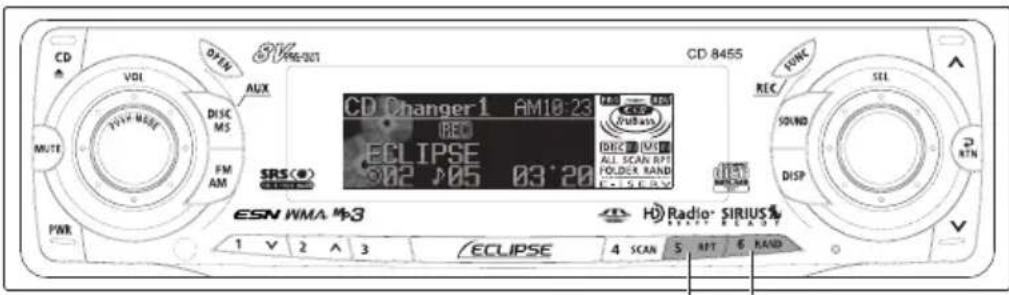 ECLIPSE CD8455 - Press the [4 SCAN] button. - 2