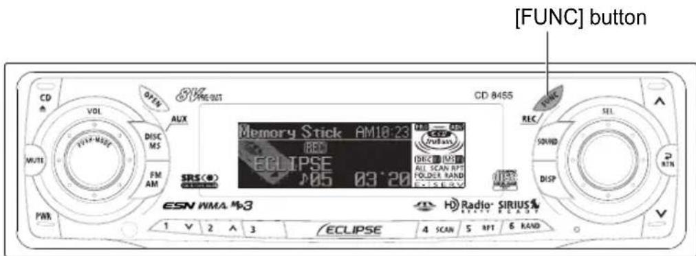 ECLIPSE CD8455 - Recording on Memory Stick - 2