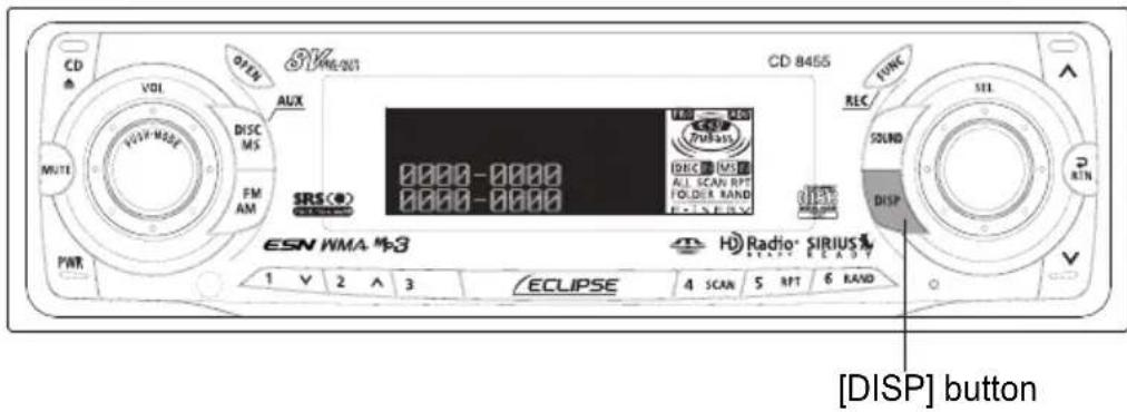 ECLIPSE CD8455 - Changing auxiliary input sensitivity - 3
