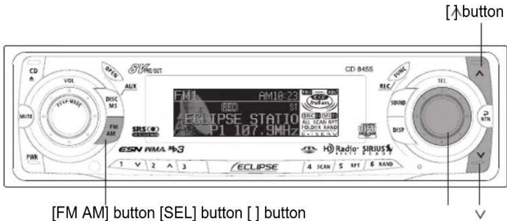 ECLIPSE CD8455 - How to operate the tuner - 1