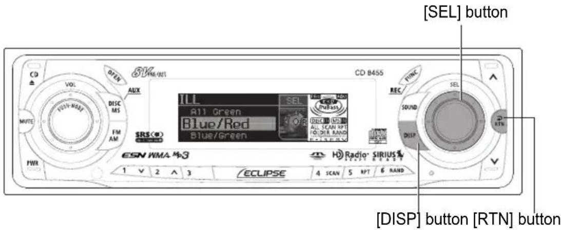 ECLIPSE CD8455 - Switching the brightness - 1