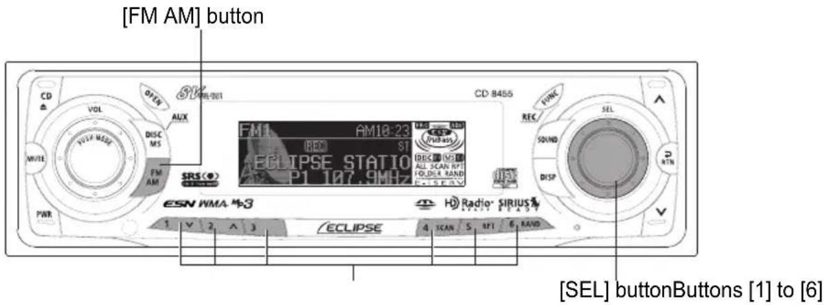 ECLIPSE CD8455 - Tuning to a station - 2