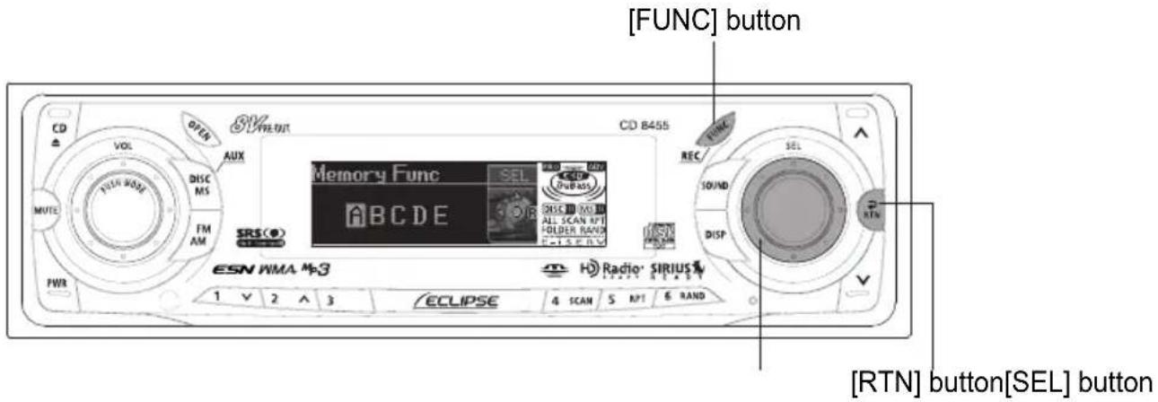 ECLIPSE CD8455 - Deleting a station name - 1