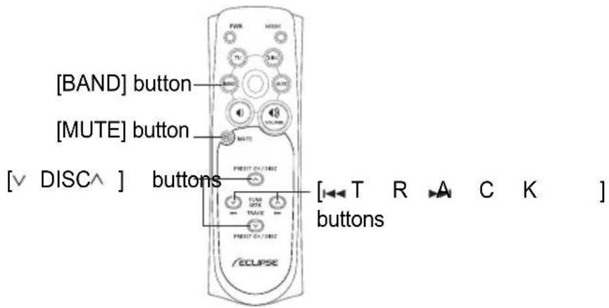 ECLIPSE CD8455 - Press the [DISC] button. - 1