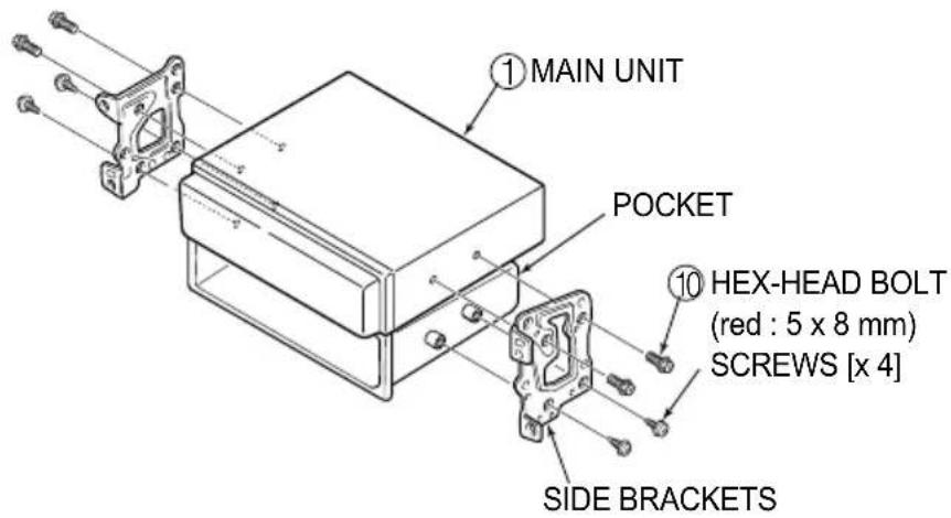 ECLIPSE CD8455 - Mounting the main unit - 6