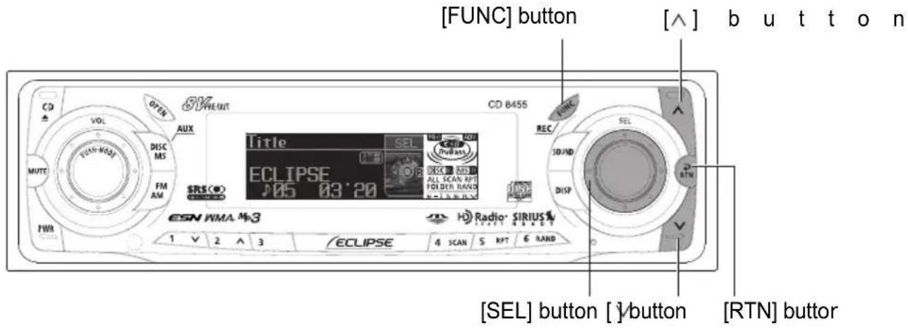 ECLIPSE CD8455 - Remove the disc and press the [CD4] or [OPEN] button. - 2