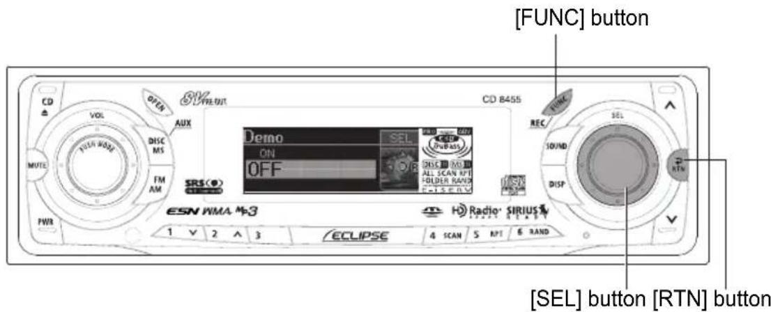 ECLIPSE CD8455 - Setting the time - 1