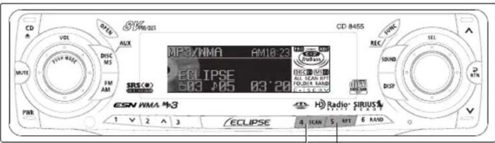 ECLIPSE CD8455 - Press the [RTN] button. - 1